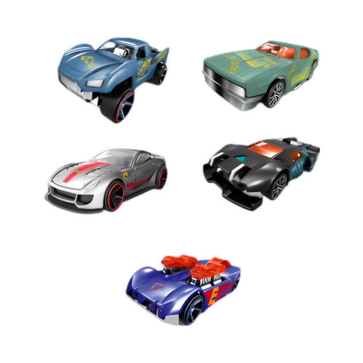 Carro Coleccionable Deportivo De Carrera Metalico X 5 Unidad