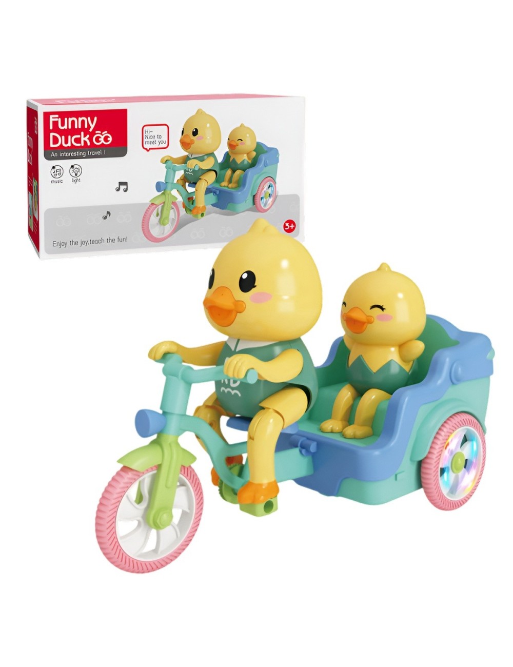 Pato Robot Juguete Bicicleta Triciclo Interactivo + Baterias