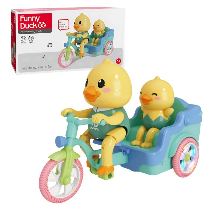 Pato Robot Juguete Bicicleta Triciclo Interactivo + Baterias