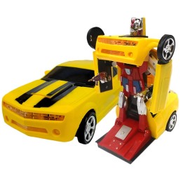 Carro Deportivo Transformers Robot Juguete Luces + Baterias