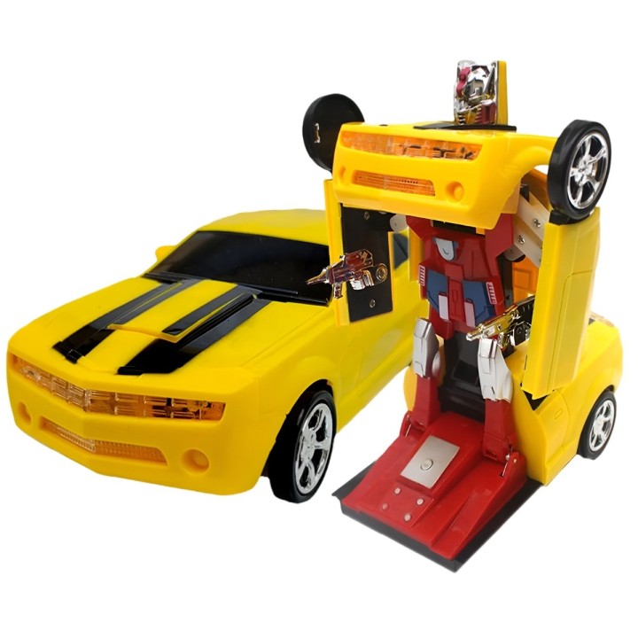 Carro Deportivo Transformers Robot Juguete Luces + Baterias