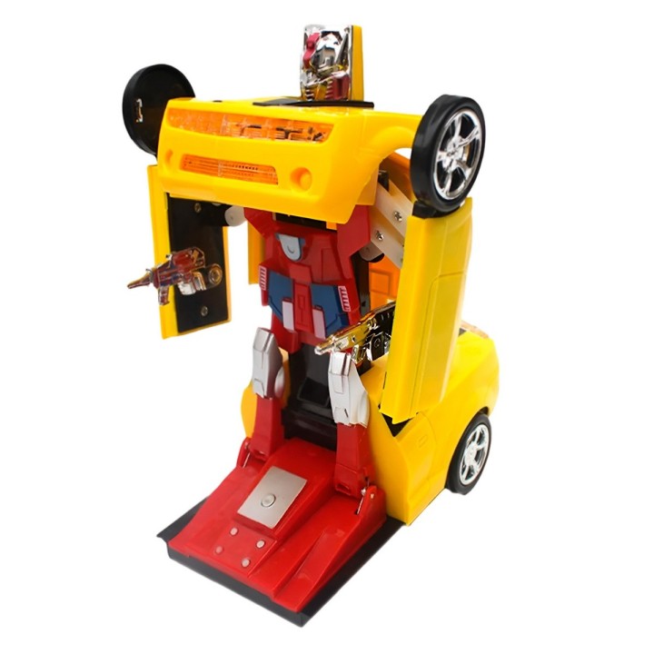 Carro Deportivo Transformers Robot Juguete Luces + Baterias