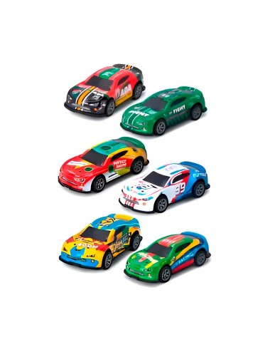 Carro Deportivo Racing Speed De Cuerda X 6 Unidades