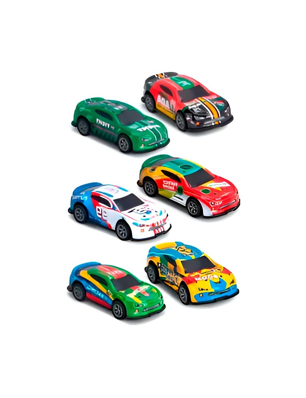 Carro Deportivo Racing Speed De Cuerda X 6 Unidades