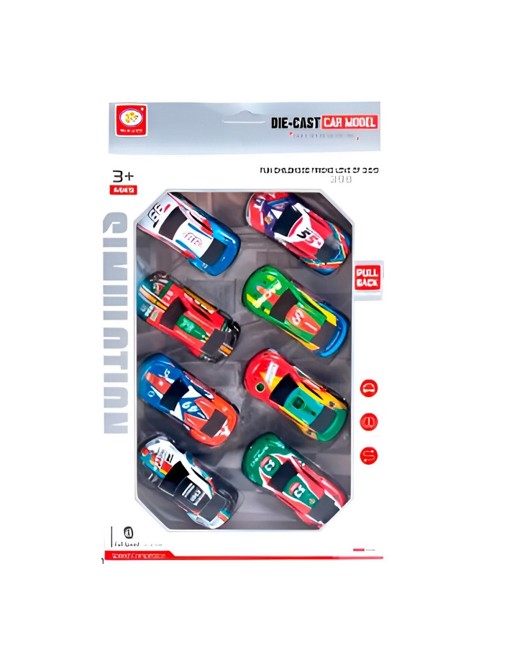 Carro Deportivo Racing Gt Speed De Cuerda X 8 Unidades