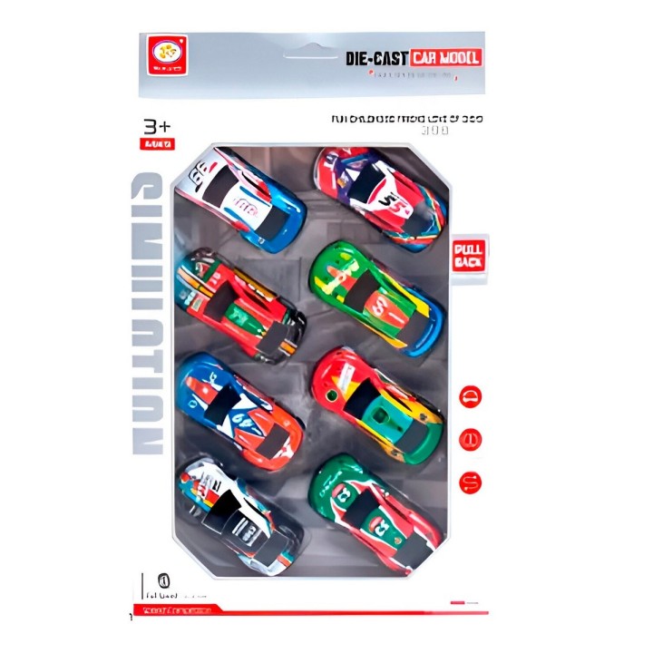 Carro Deportivo Racing Gt Speed De Cuerda X 8 Unidades