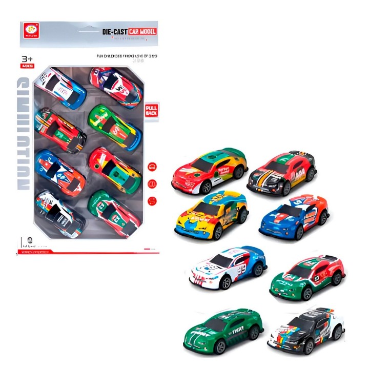 Carro Deportivo Racing Gt Speed De Cuerda X 8 Unidades