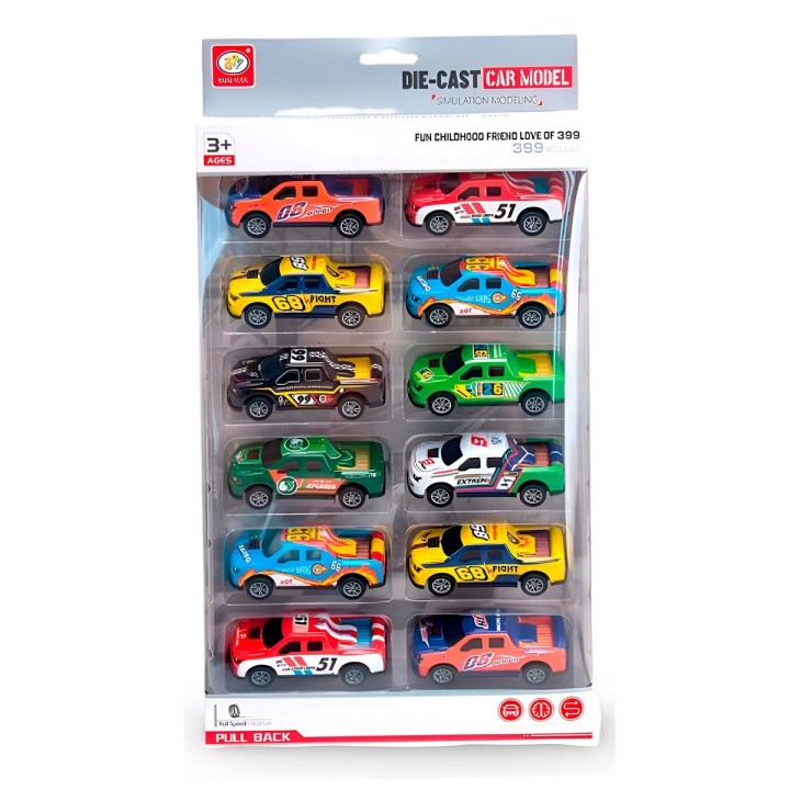 Carro Camioneta Deportivo Speed De Cuerda X 12 Unidades