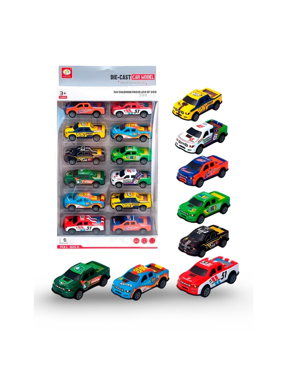 Carro Camioneta Deportivo Speed De Cuerda X 12 Unidades