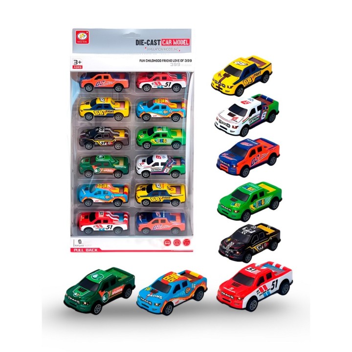 Carro Camioneta Deportivo Speed De Cuerda X 12 Unidades