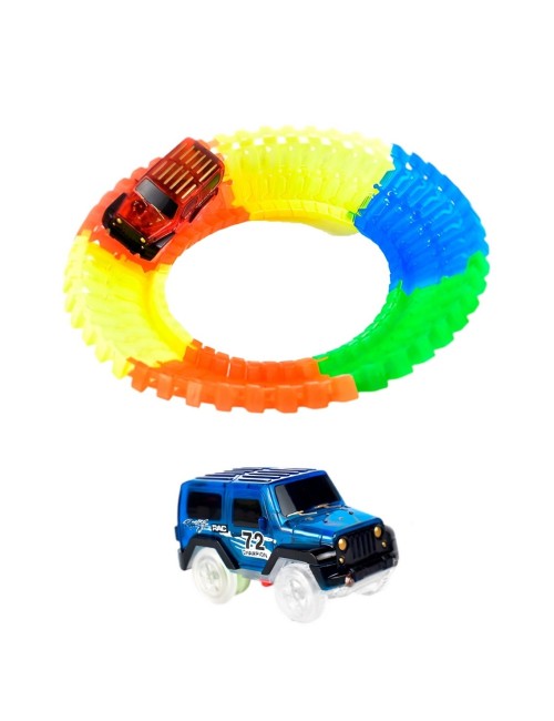 Pista Carro Neon Juguete Interactivo + Baterias