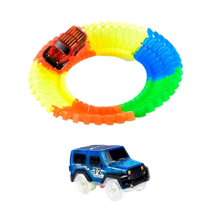 Pista Carro Neon Juguete Interactivo + Baterias