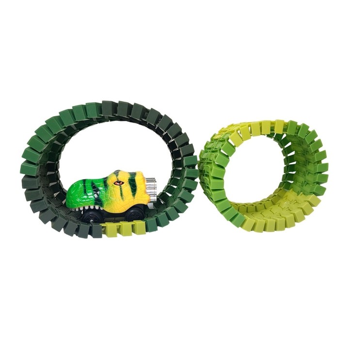 Pista Carro Dinosaurio Rex Juguete Interactivo + Baterias