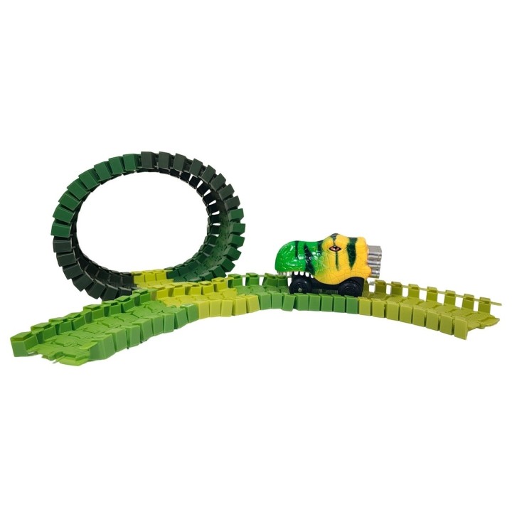 Pista Carro Dinosaurio Rex Juguete Interactivo + Baterias
