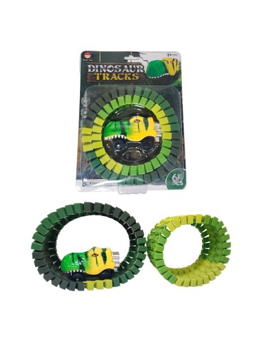 Pista Carro Dinosaurio Rex Juguete Interactivo + Baterias