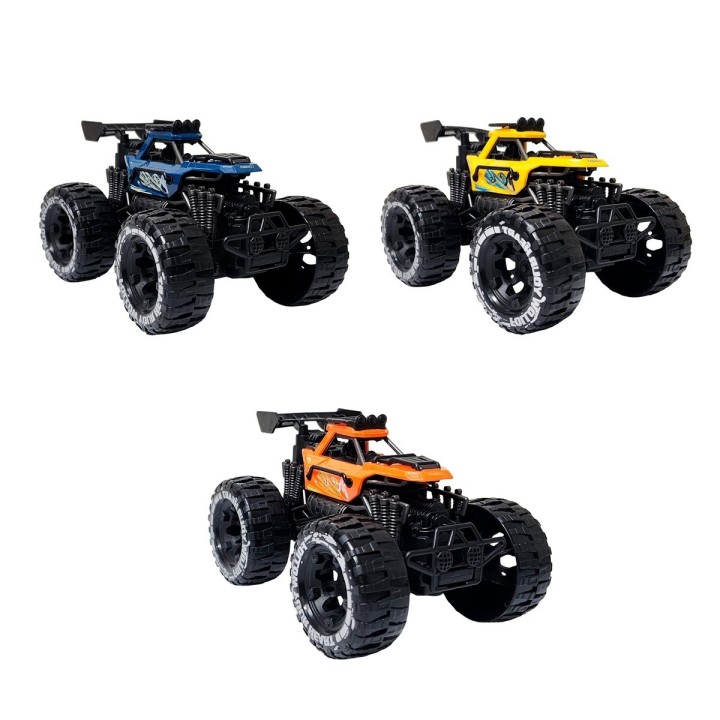 Carro Monster Track Racing Juguete Colores X 3 Unidades