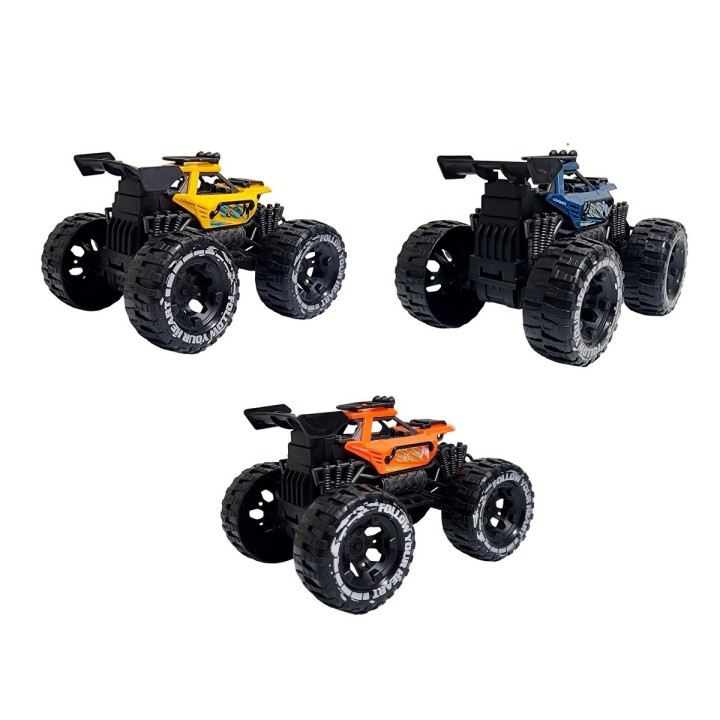 Carro Monster Track Racing Juguete Colores X 3 Unidades