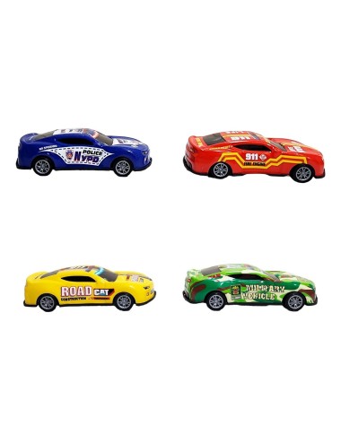 Carro Deportivo Speed Racing Road De Impulso X 4 Unidades