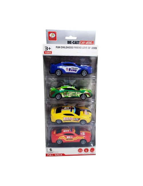 Carro Deportivo Speed Racing Road De Impulso X 4 Unidades