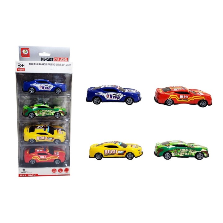 Carro Deportivo Speed Racing Road De Impulso X 4 Unidades