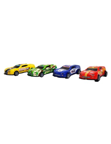 Carro Deportivo Speed Racing Road De Impulso X 4 Unidades