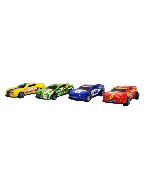 Carro Deportivo Speed Racing Road De Impulso X 4 Unidades