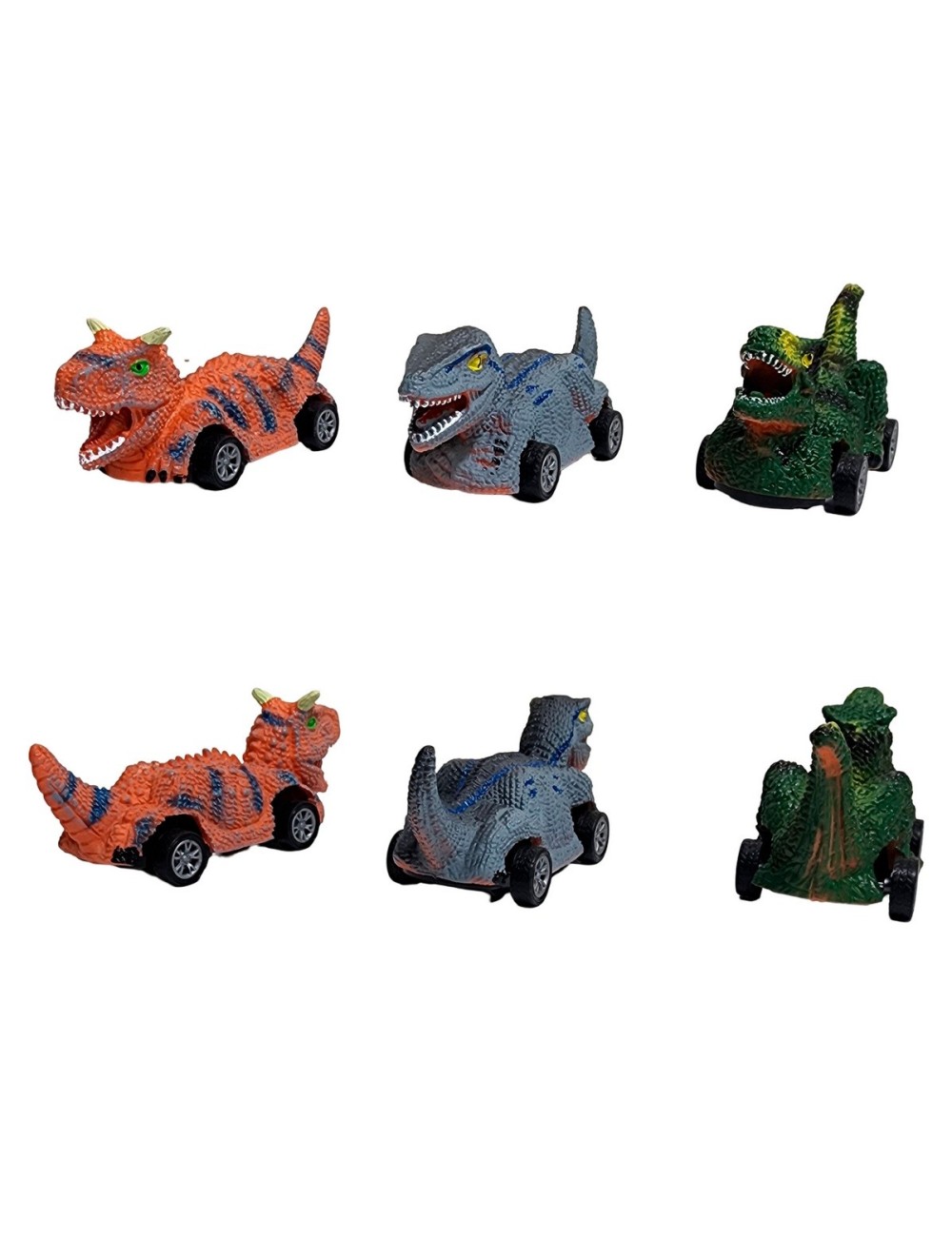 Carro Camion Dinosaurio Mini De Impulso Juguete X 3 Unidades
