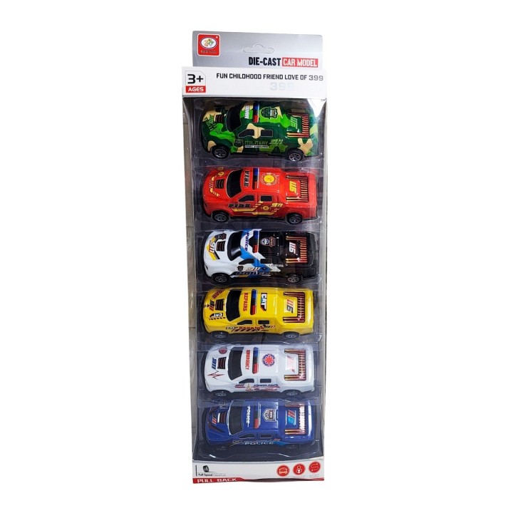 Camioneta Deportivo Racing Nascar De Impulso X 6 Unidades