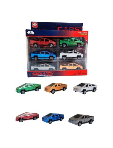 Camioneta Carro Platinum Juguete Interactivo X 6 Unidades