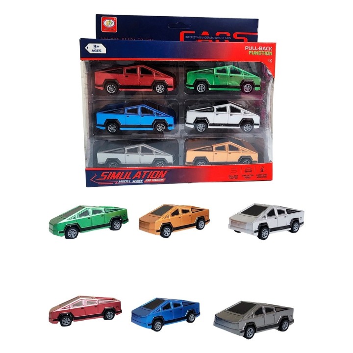 Camioneta Carro Platinum Juguete Interactivo X 6 Unidades