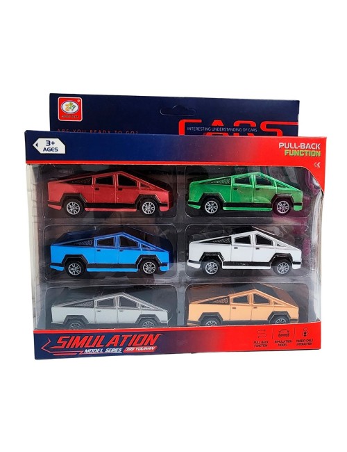 Camioneta Carro Platinum Juguete Interactivo X 6 Unidades
