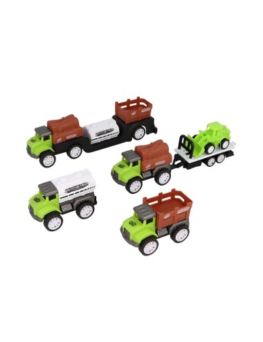 Camion Remolque Transporte Set Juguete Niños Interactivo
