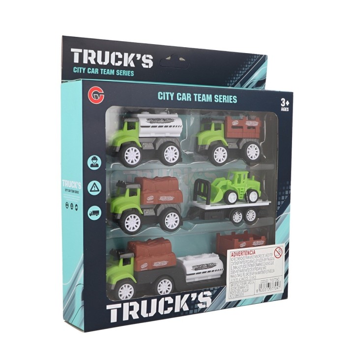 Camion Remolque Transporte Set Juguete Niños Interactivo