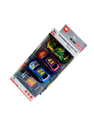 Camion Deportivo Racing Nascar De Impulso X 4 Unidades