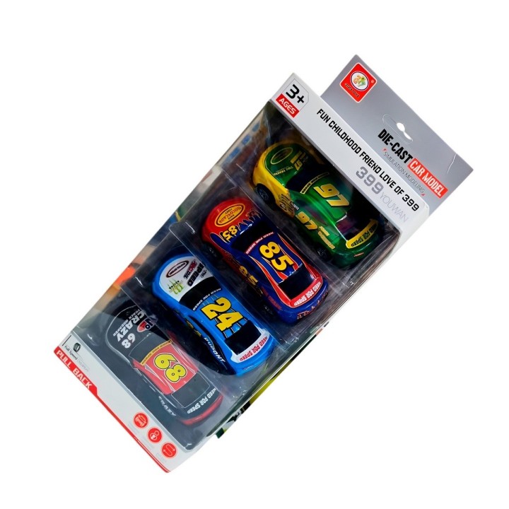 Camion Deportivo Racing Nascar De Impulso X 4 Unidades