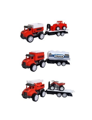 Camion Carro Remolque Bomberos Construccion Trailer