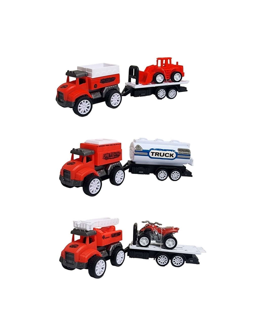 Camion Carro Remolque Bomberos Construccion Trailer