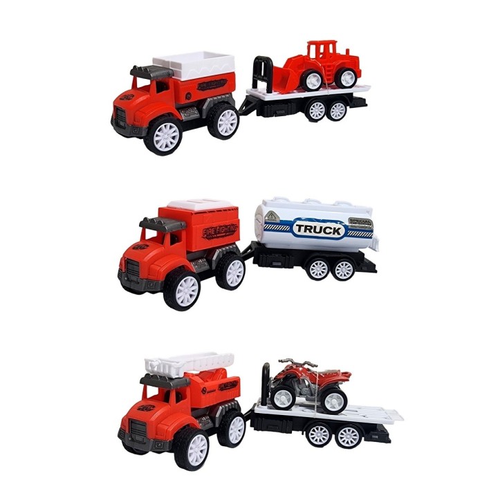 Camion Carro Remolque Bomberos Construccion Trailer