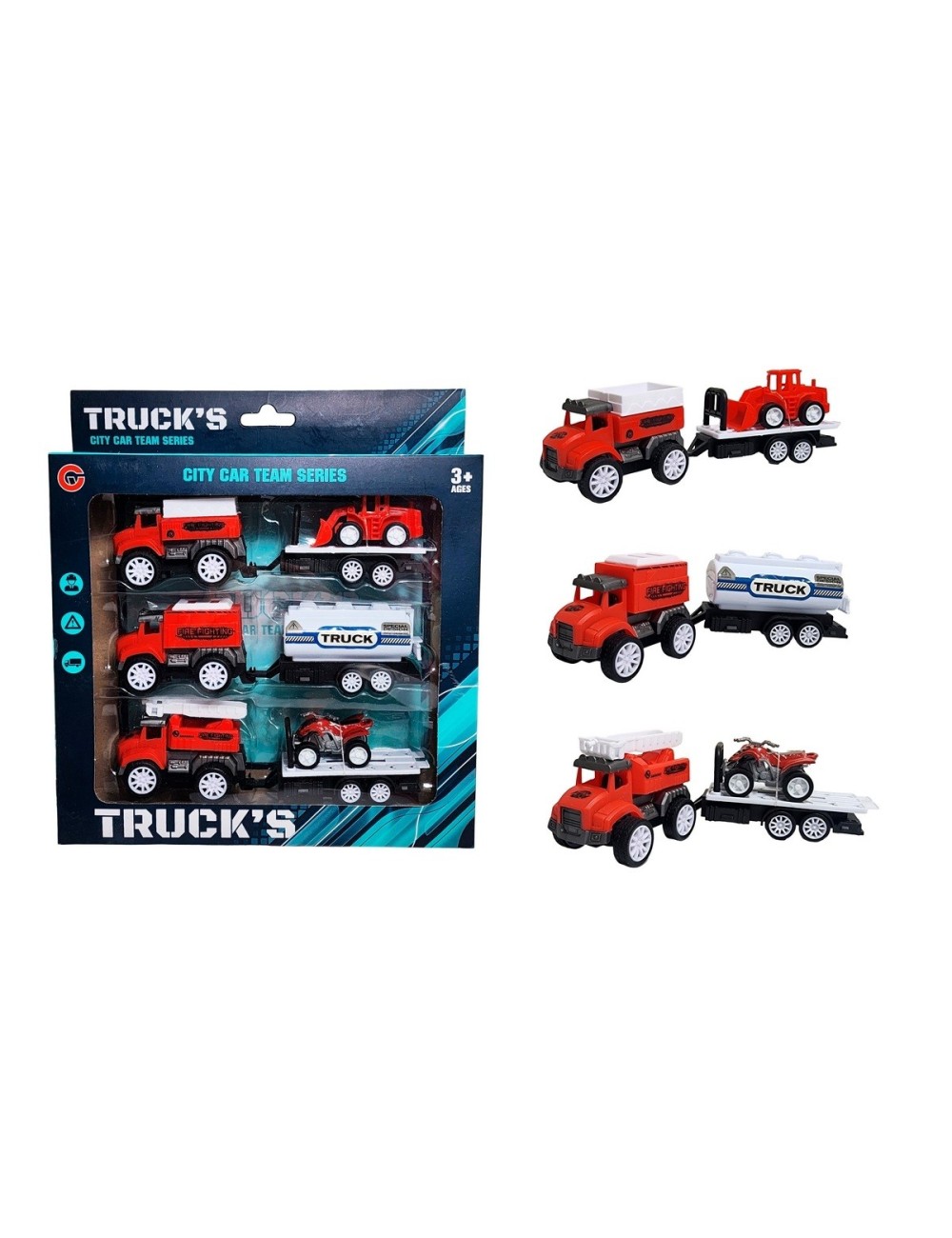 Camion Carro Remolque Bomberos Construccion Trailer