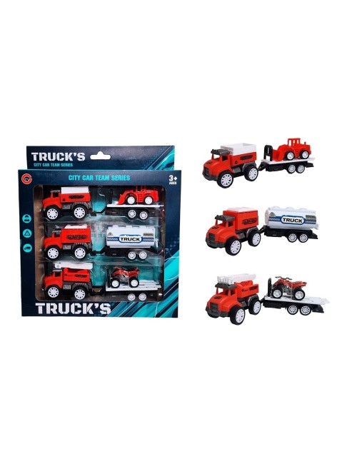 Camion Carro Remolque Bomberos Construccion Trailer