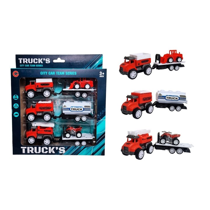 Camion Carro Remolque Bomberos Construccion Trailer