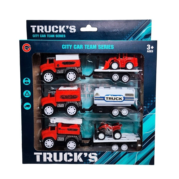Camion Carro Remolque Bomberos Construccion Trailer
