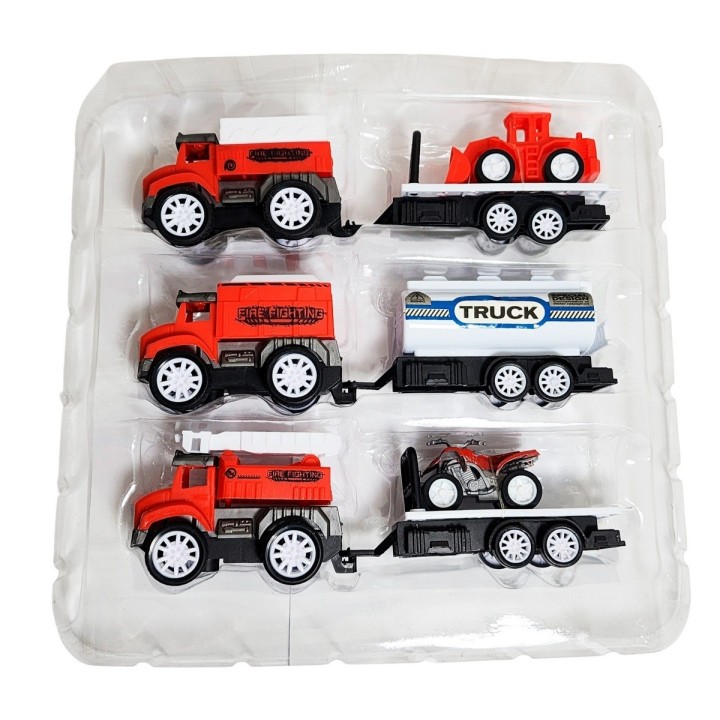 Camion Carro Remolque Bomberos Construccion Trailer