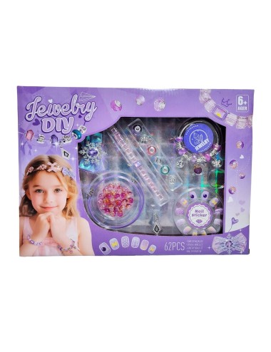 Kit Manicure Hacer Pulseras Juguete Niñas Princesa