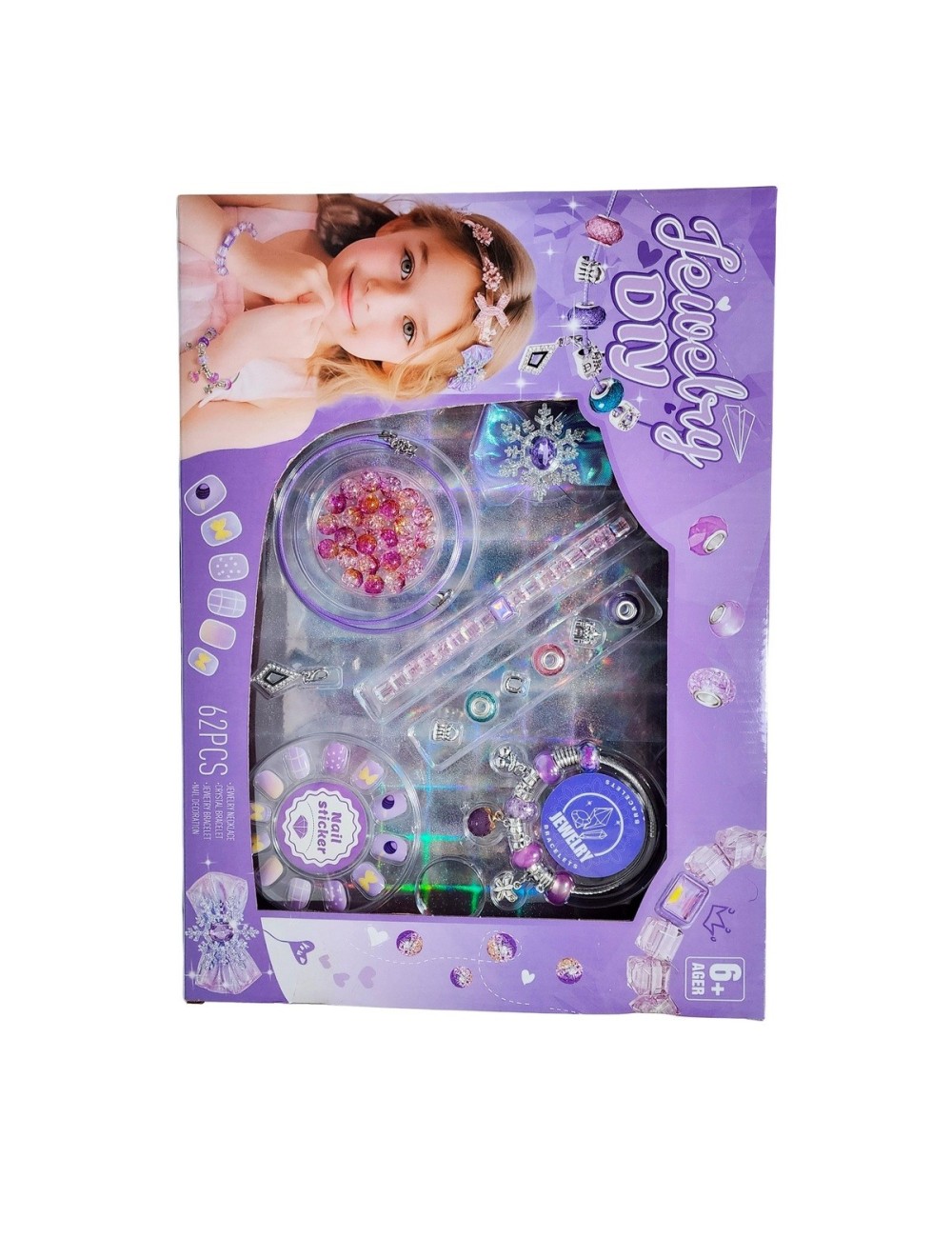 Kit Manicure Hacer Pulseras Juguete Niñas Princesa