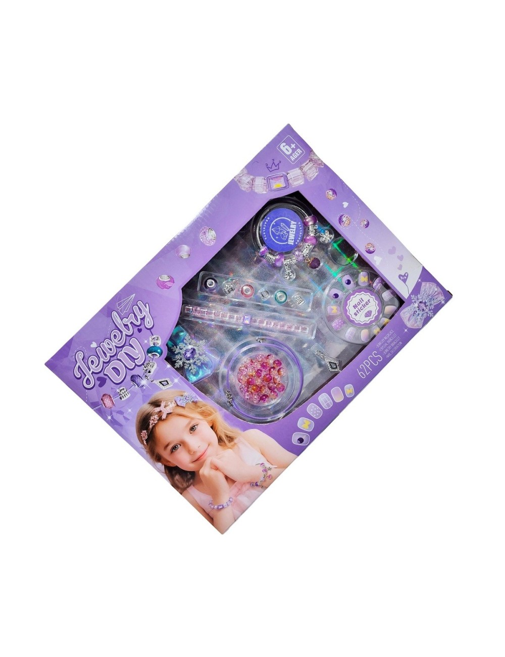 Kit Manicure Hacer Pulseras Juguete Niñas Princesa