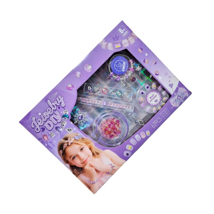 Kit Manicure Hacer Pulseras Juguete Niñas Princesa