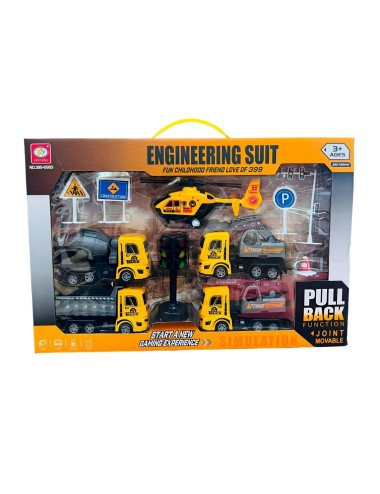 Camiones Bulldozer Volqueta Construccion Set +accesorios