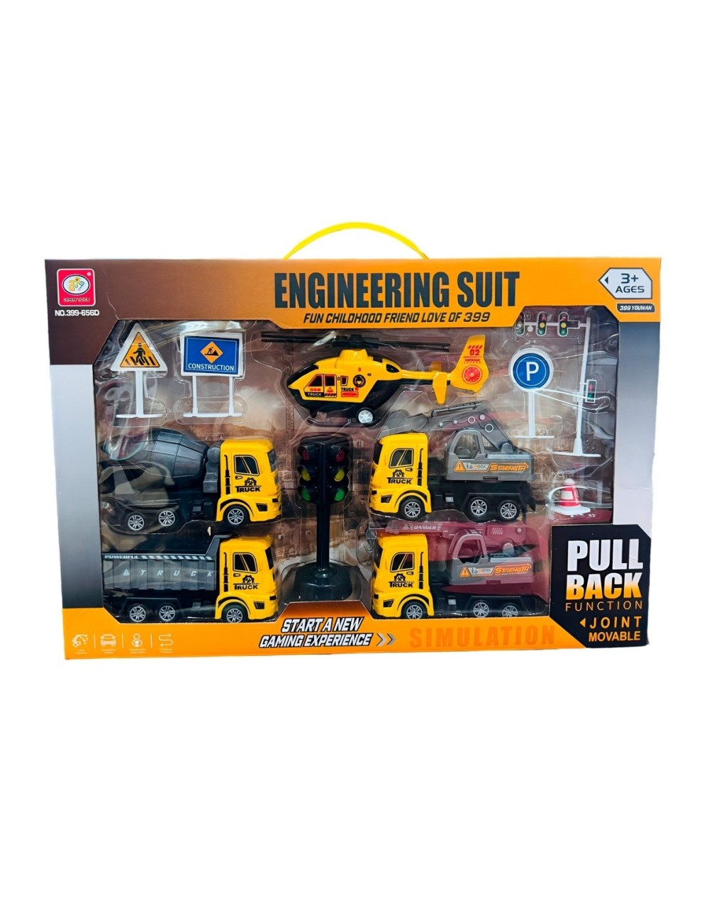 Camiones Bulldozer Volqueta Construccion Set +accesorios