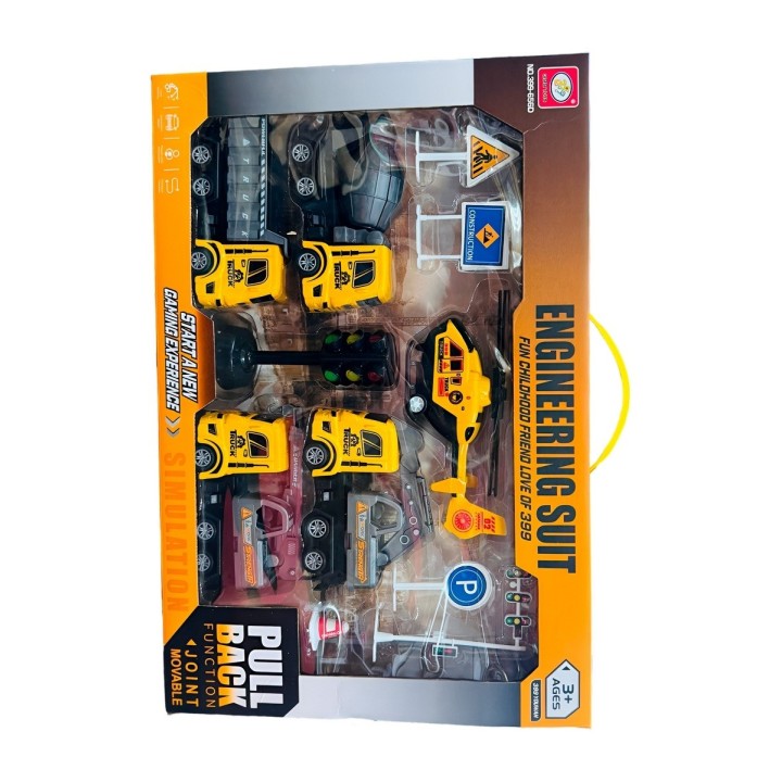 Camiones Bulldozer Volqueta Construccion Set +accesorios